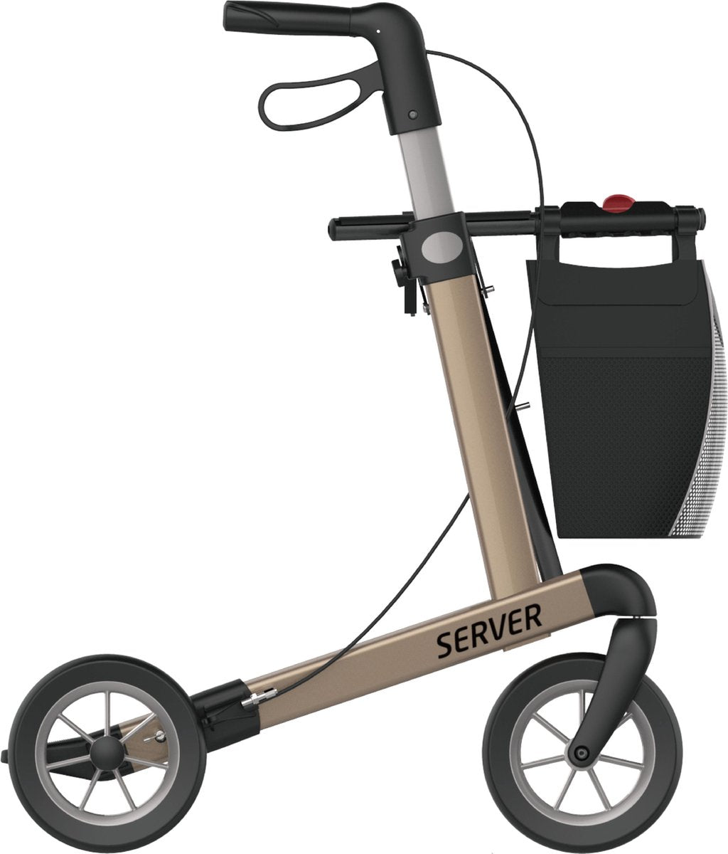 Rehasense Server zithoogte 62 cm - zachte comfort wielen - Large  champagne - Gewicht 7