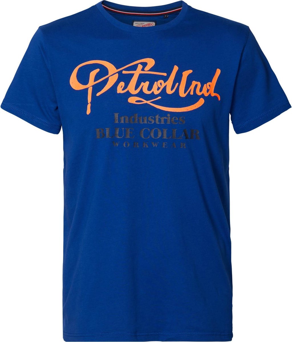 Petrol Industries - Heren Artwork t-shirt - Blauw - Maat XS