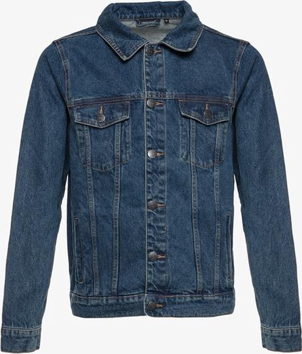 Unsigned heren spijkerjas - Blauw - Maat XL - Zomerjas