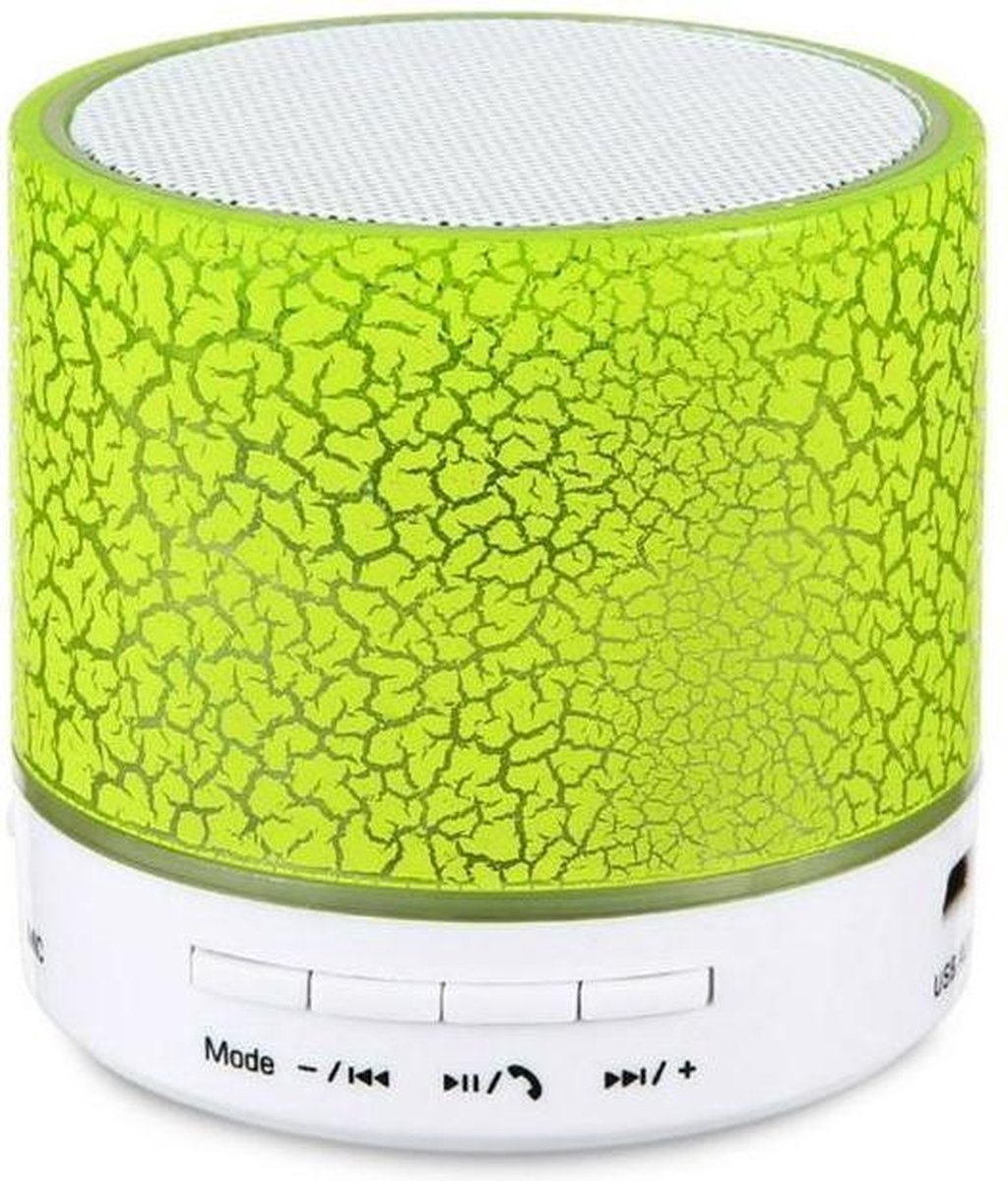 Bluetooth Speaker Mini - LED - Geel