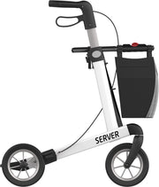 Rehasense Server zithoogte 62 cm - zachte comfort wielen - Large  WIT - Gewicht 7