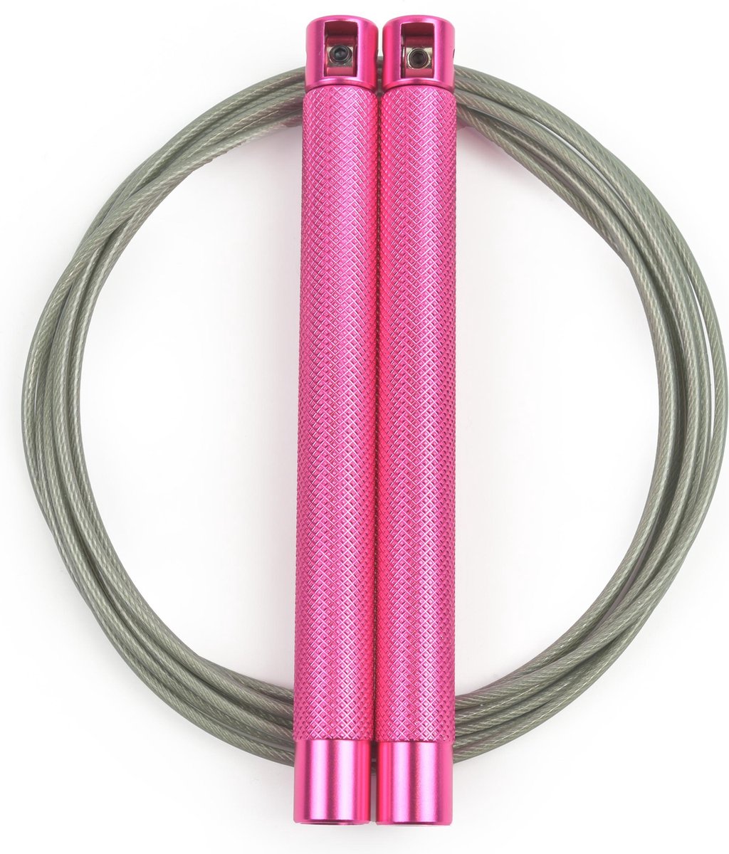 RXpursuit - Speed Rope - Springtouw - Aluminium - Roze-Donker Grijs