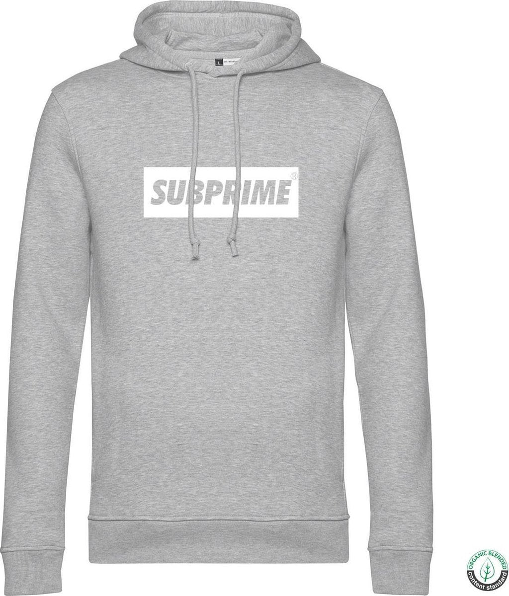Subprime - Heren Hoodies Hoodie Block Grey - Grijs - Maat S