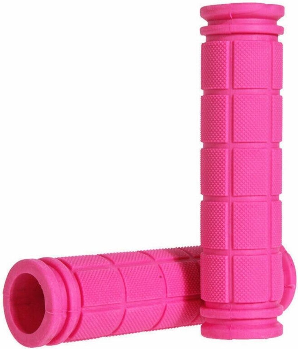 Fietshandvatten - Handvatten - Universeel - Fiets – Mountainbike – Professioneel - Grips - Extra Grip – Fietshandvaten -Handvaten - Handig te monteren - Anti-slip – Fietsen – Stuur – Bikegrips – Rubber – Stevig - Roos - Roze