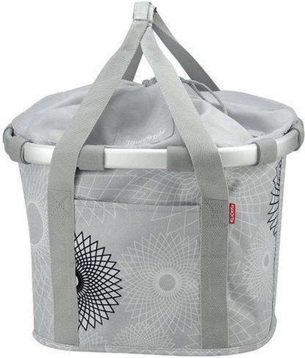 Rixen & Kaul Klickfix Crystal - Fietsmand - Stuur - 15 l - Grijs