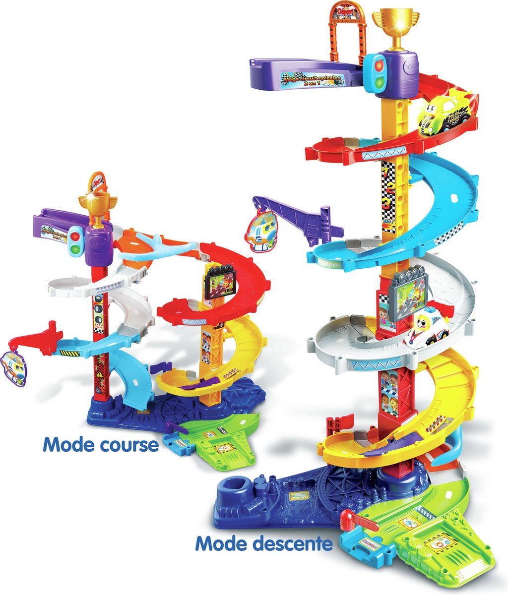 VTech Tut Tut Bolides Méga Circuit Spirales 2 En 1 (+ Titouan