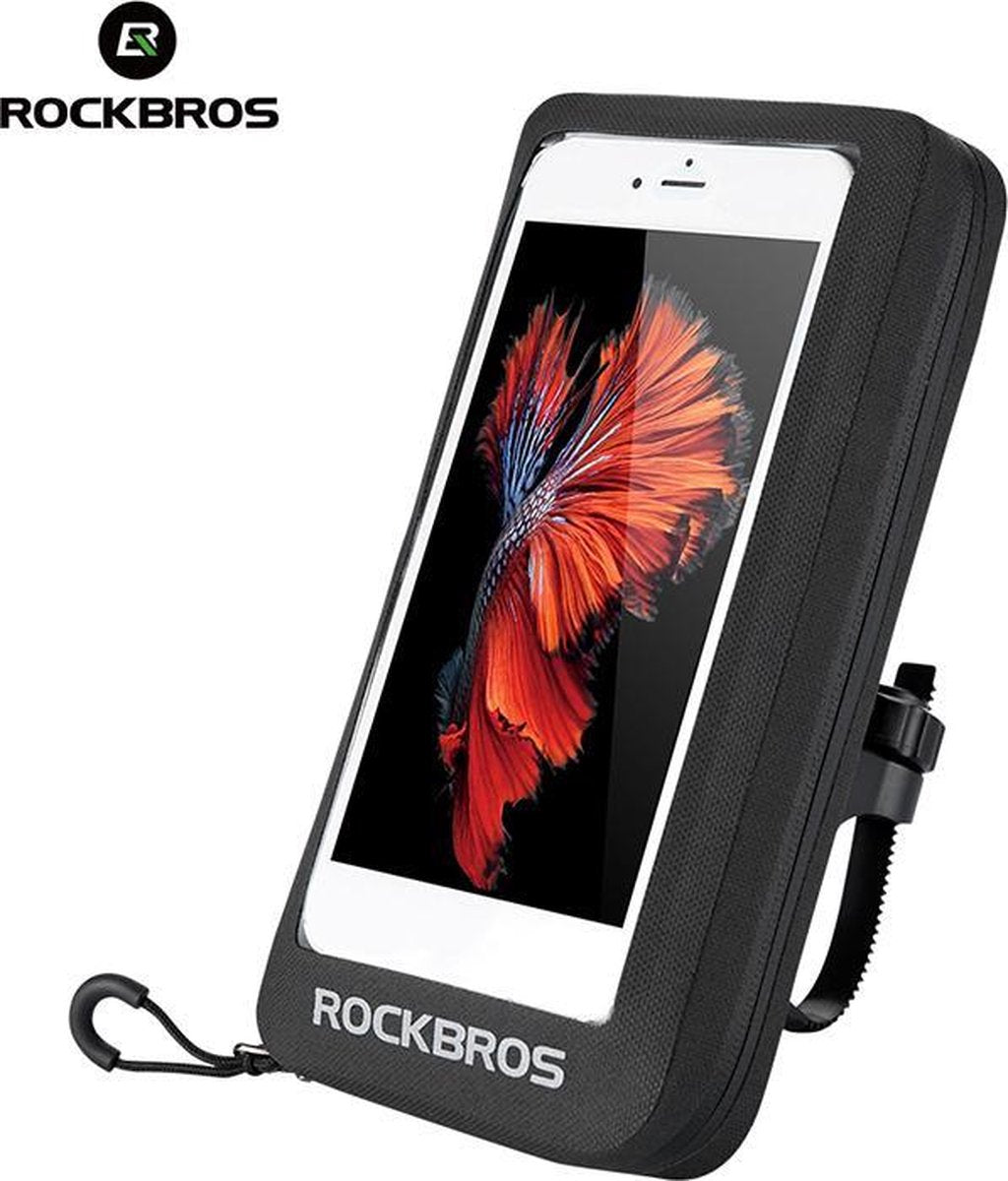 ROCKBROS Waterdichte hoes voor mobiele telefoon Waterdichte tas voor fiets Motorfiets Universele mobiele telefoon Houder Pouch Mount/ROCKBROS étui de téléphone portable étanche sac étanche pour vélo moto support de téléphone portable universel
