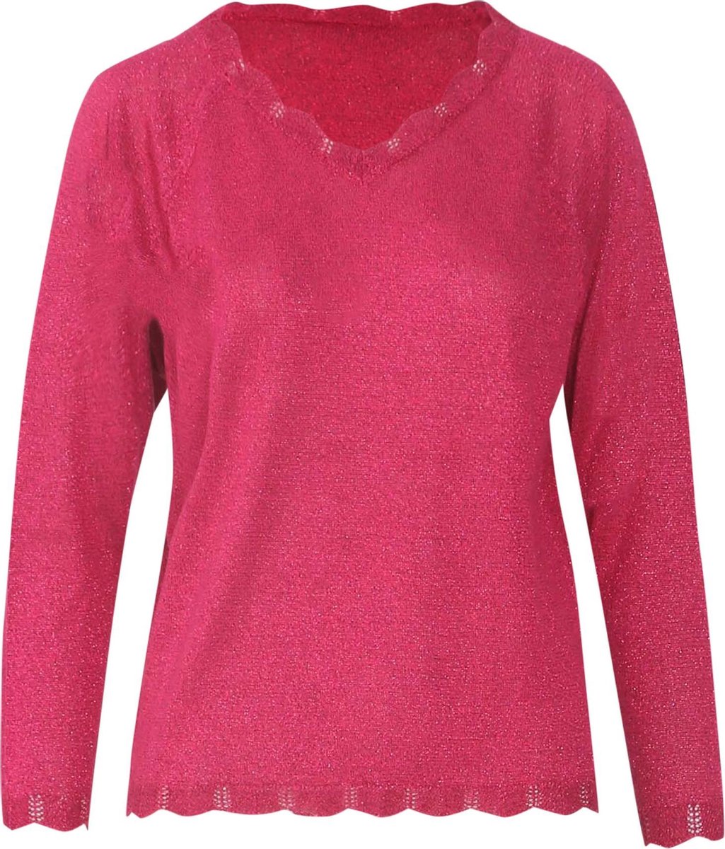 Cassis - Trui met lurex - Fushia