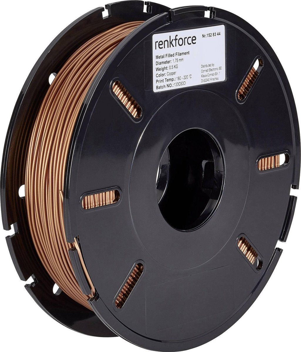 Filament Renkforce PLA compound 1.75 mm Koper 500 g