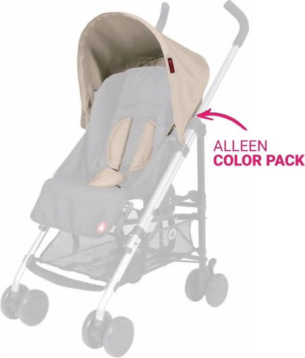 Topmark Lucca Zonnekap en Gordelbeschermer -voor de Lucca Buggy - Zand