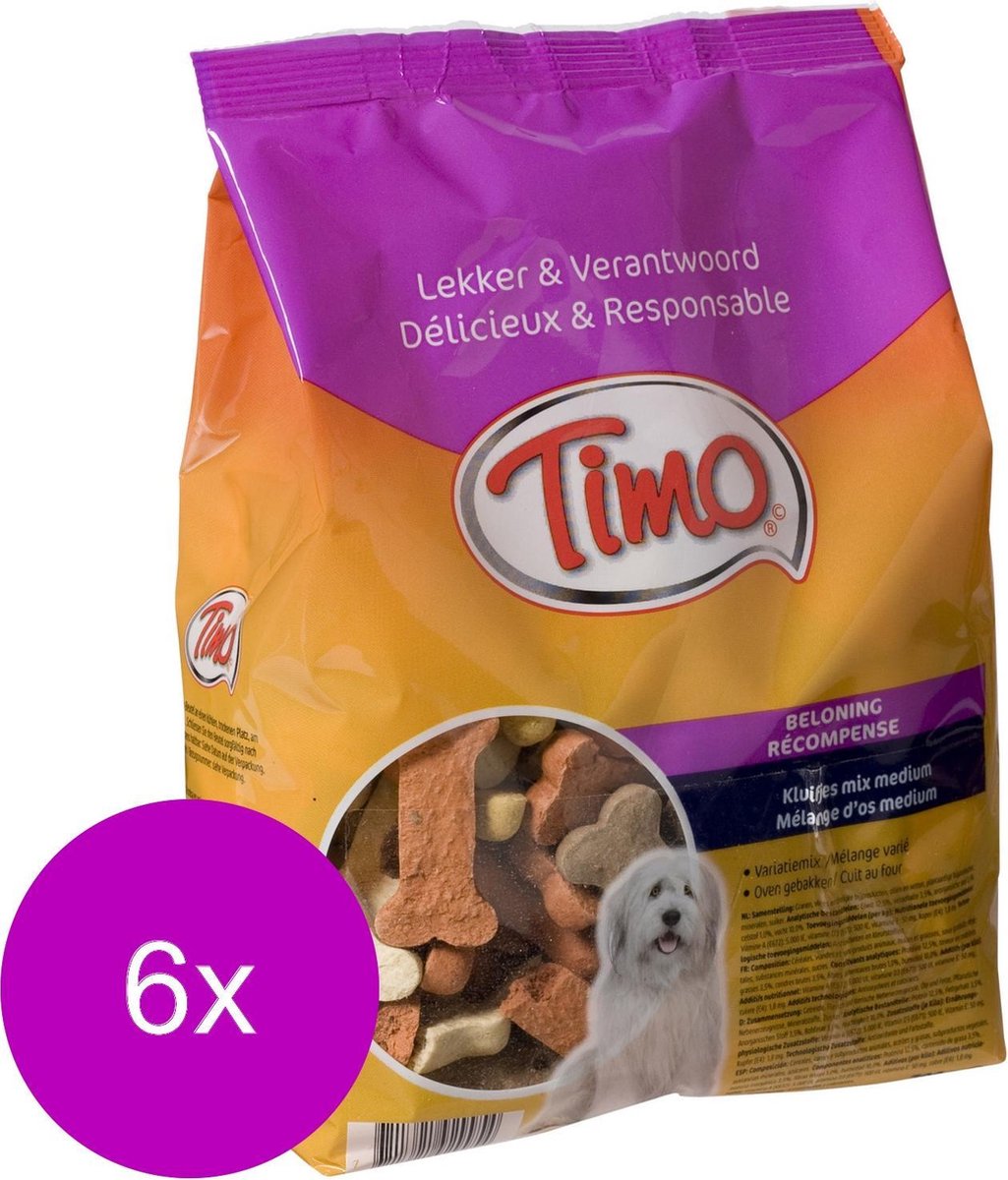 Timo Koekjes Kluifjes Mix - Hondensnacks - 6 x 700 g