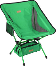 Compact Campingstoel - Groen - ultralicht en opvouwbare campingstoel in een tas