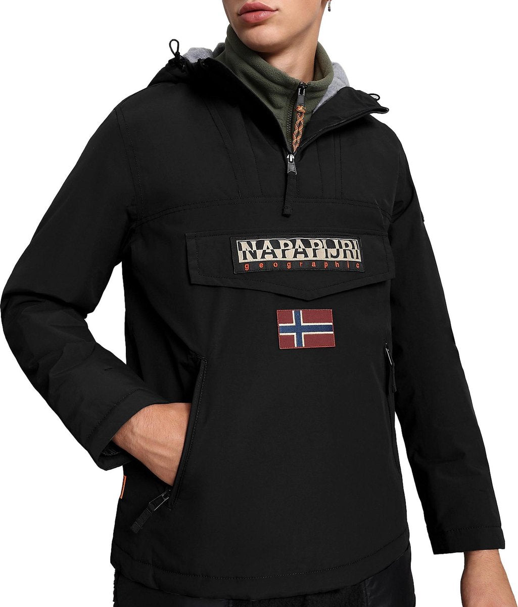 Napapijri Anorak Jas - Mannen - zwart