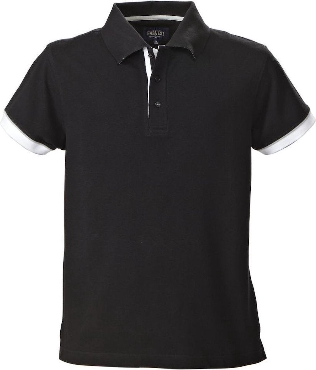 Harvest Anderson Polo 2135023 Zwart - Maat XXL