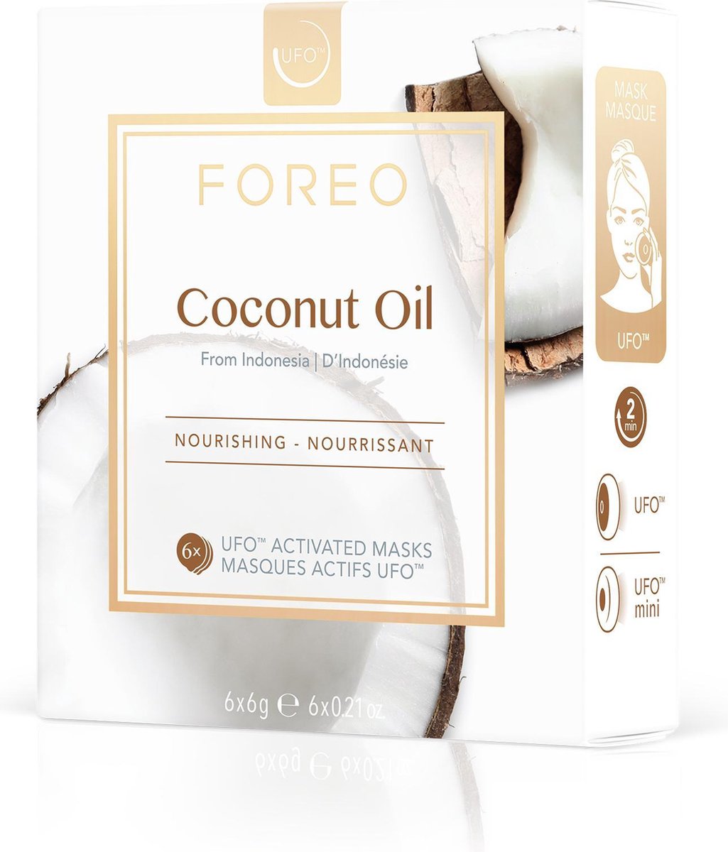 Coconut Oil FOREO UFO/UFO mini Voedend Gezichtsmasker voor de Droge Huid