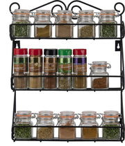 BIKO - Kruidenrek voor Kruidenpotjes – Ophangbaar - Keuken Kast Organizer – Specerijen en Potjes Rek - 3 Laags - 33