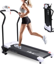ISE SY1001 Appartement Loopbanden 10 km/H - Compacte en lichtgewicht opvouwbare elektrische loopband Fitness Sport