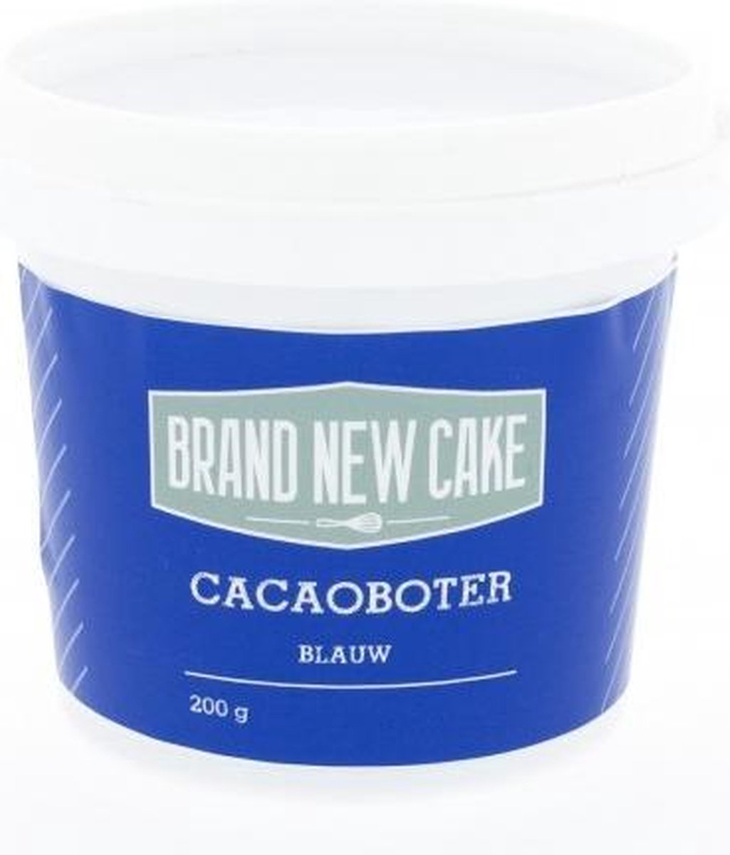 Brand New Cake - Cacaoboter Gekleurd Blauw (200g)