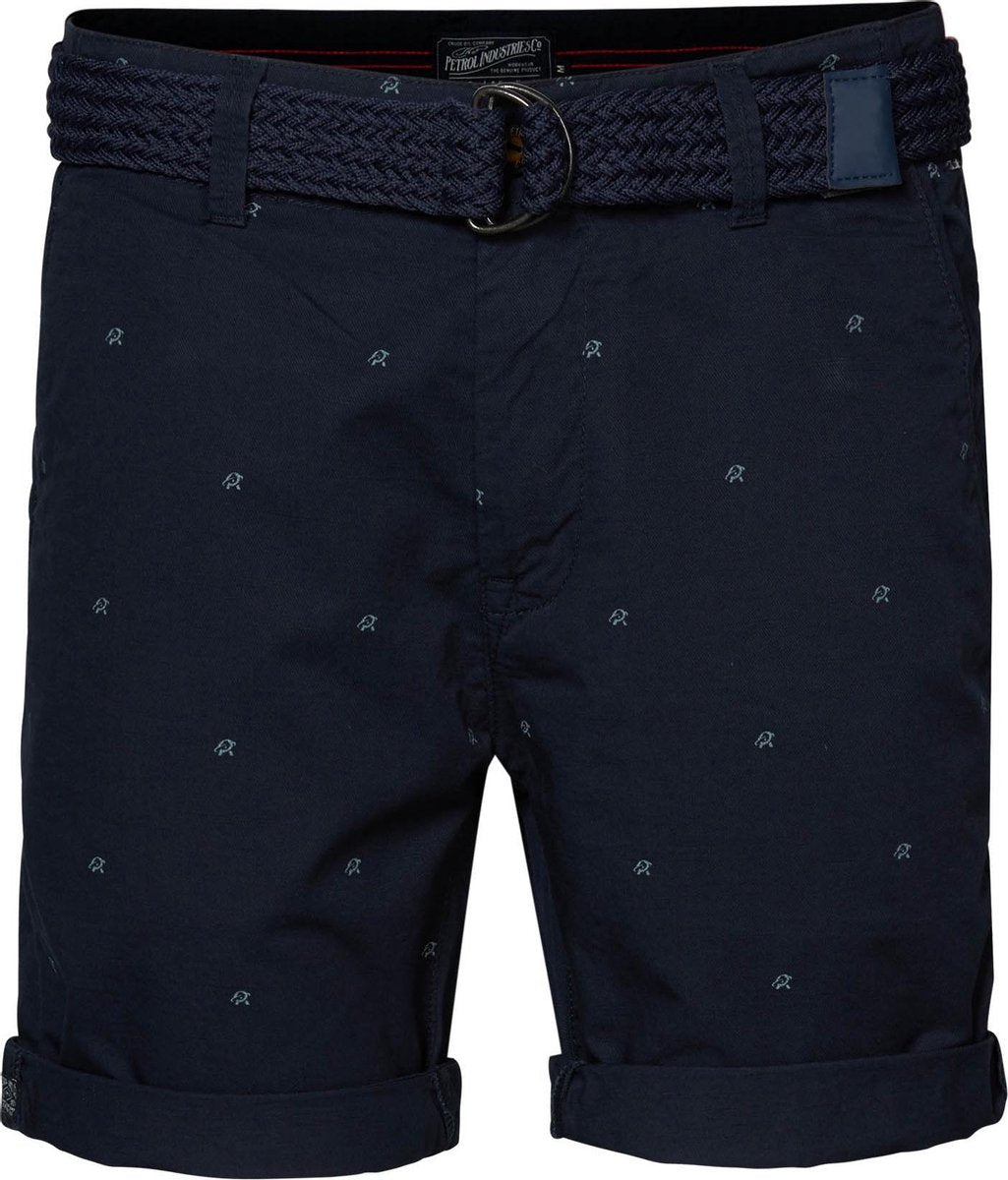 Petrol Industries - Heren Chino short - Donker blauw - Maat XS
