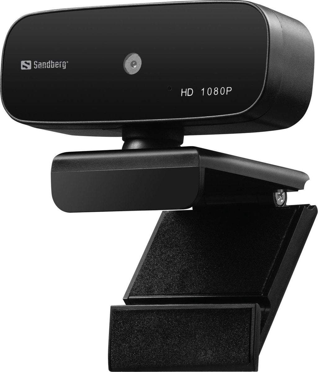Sandberg 134-14 webcam 2 MP 1920 x 1080 Pixels USB 2.0 Zwart