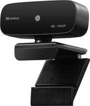 Sandberg 134-14 webcam 2 MP 1920 x 1080 Pixels USB 2.0 Zwart
