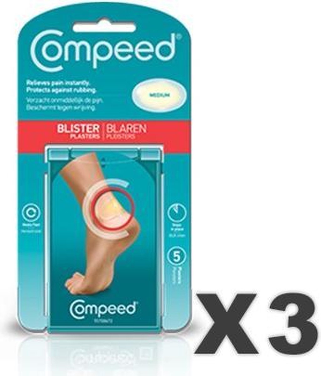 Compeed Blaren Pleisters Medium 3 x 5 Stuks