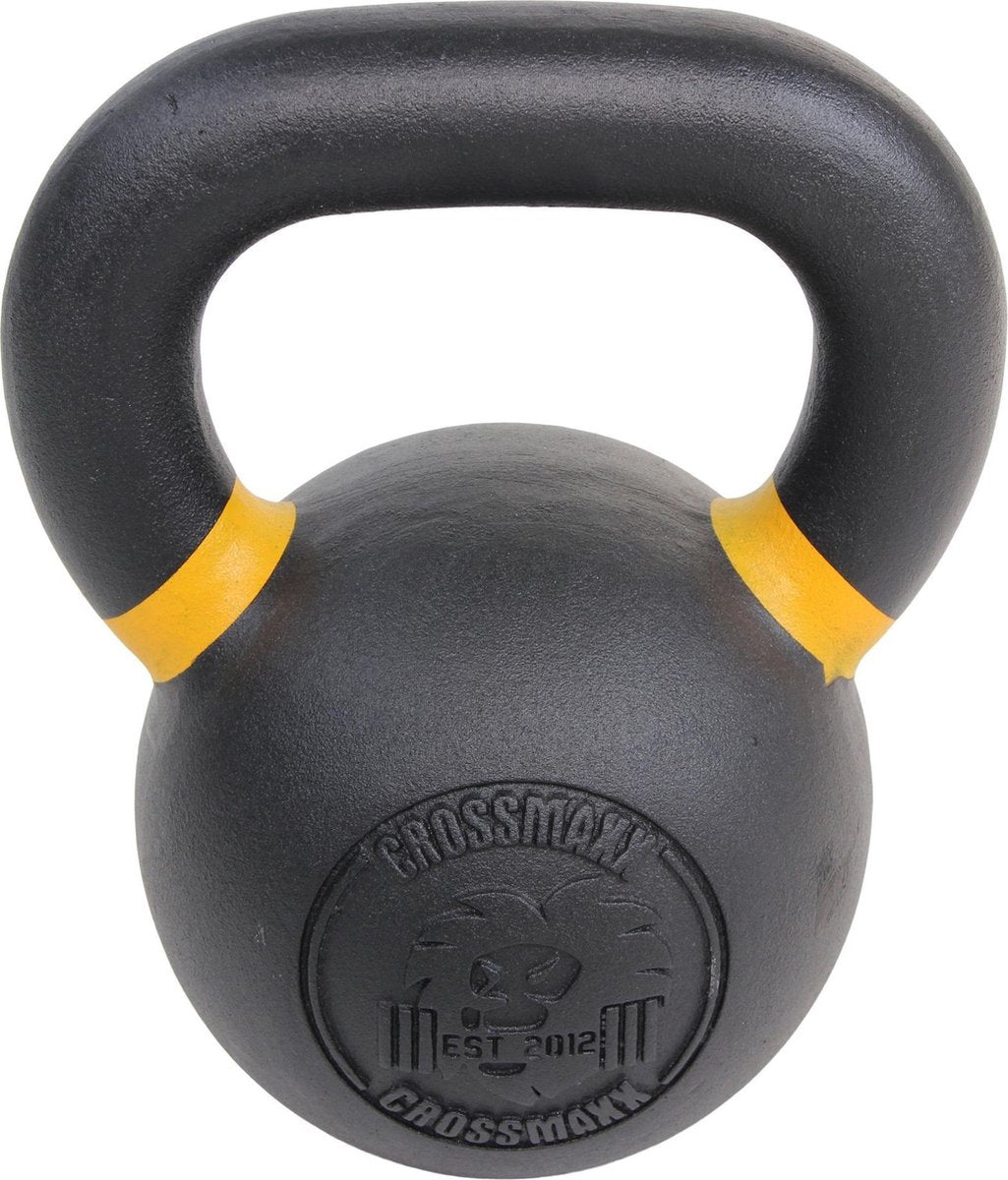 Lifemaxx Crossmaxx Kettlebell - Gietijzer met Poedercoating - 16 kg