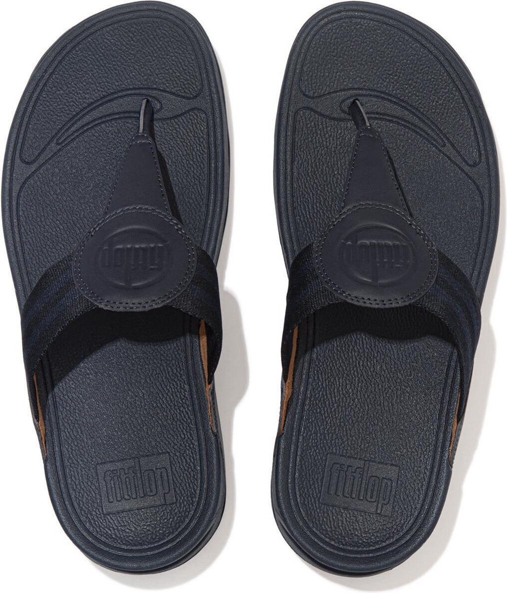 FitFlop™ Walkstar Toe post Wide Fit - Webbing Midnight Navy - Maat 41