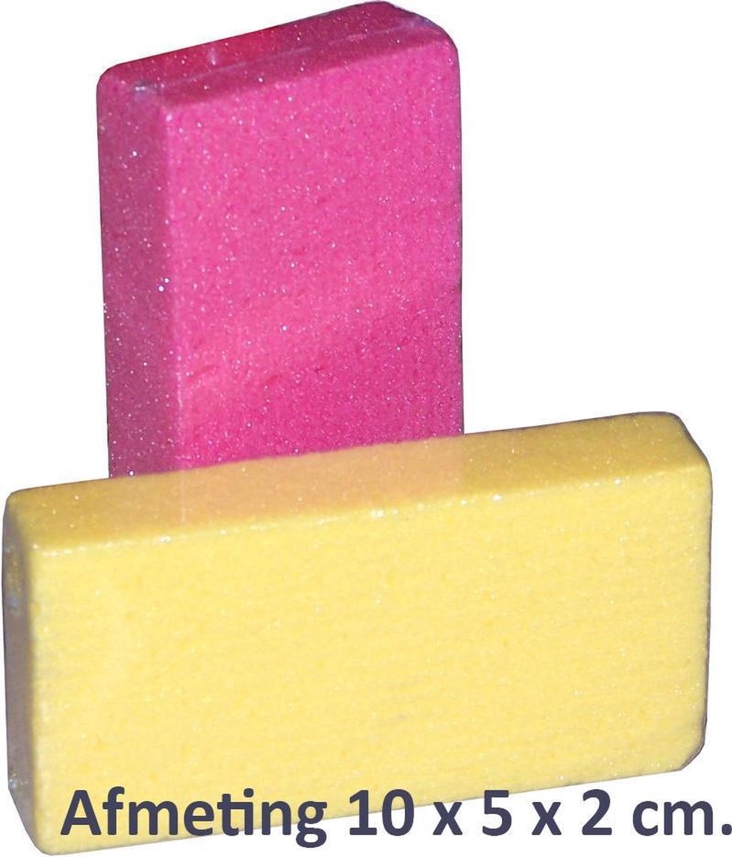 Rojafit-Budget-Puimsteen-Eeltblok -10 cm- Voordeelset  2 Stuks : Geel + Rose