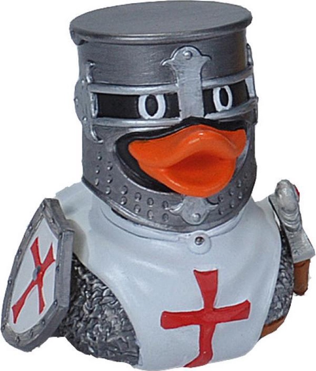Badeendje Ridder Rubber duck eend Witte Ridder
