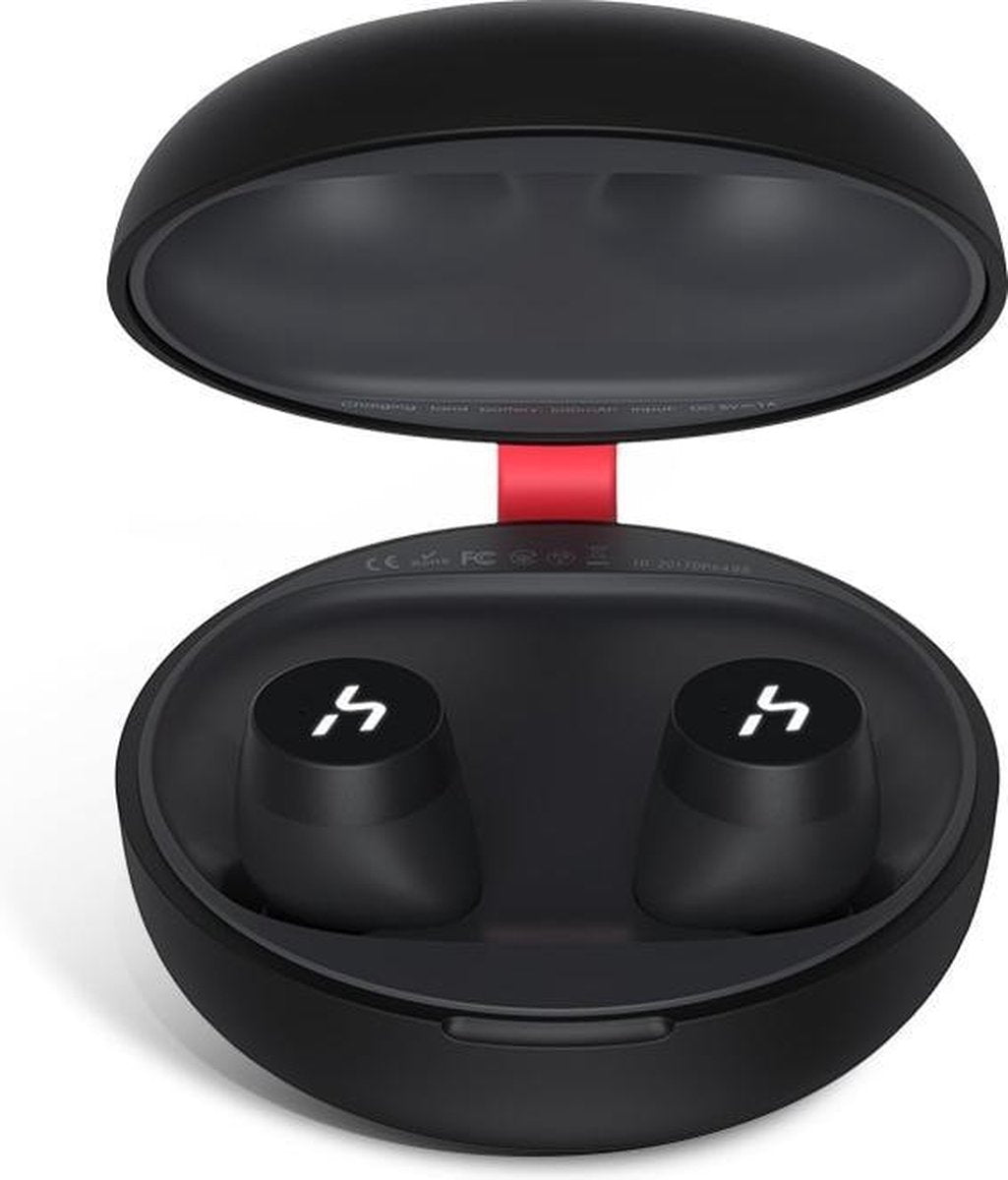 HAKII FIT 3 in 1 True Wireless Sport Earbuds Zwart Waterbestendig IPX5 Bluetooth 5.0 Draadloos opladen en tot 32u batterij