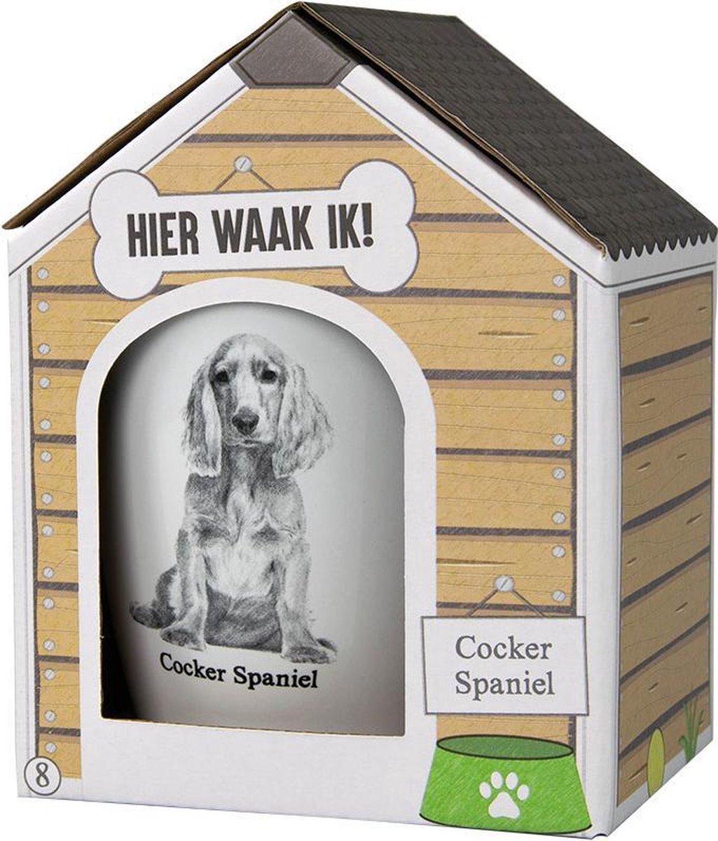 Paper Dreams Mok Dog Cocker Spaniel 300ml Keramiek Wit