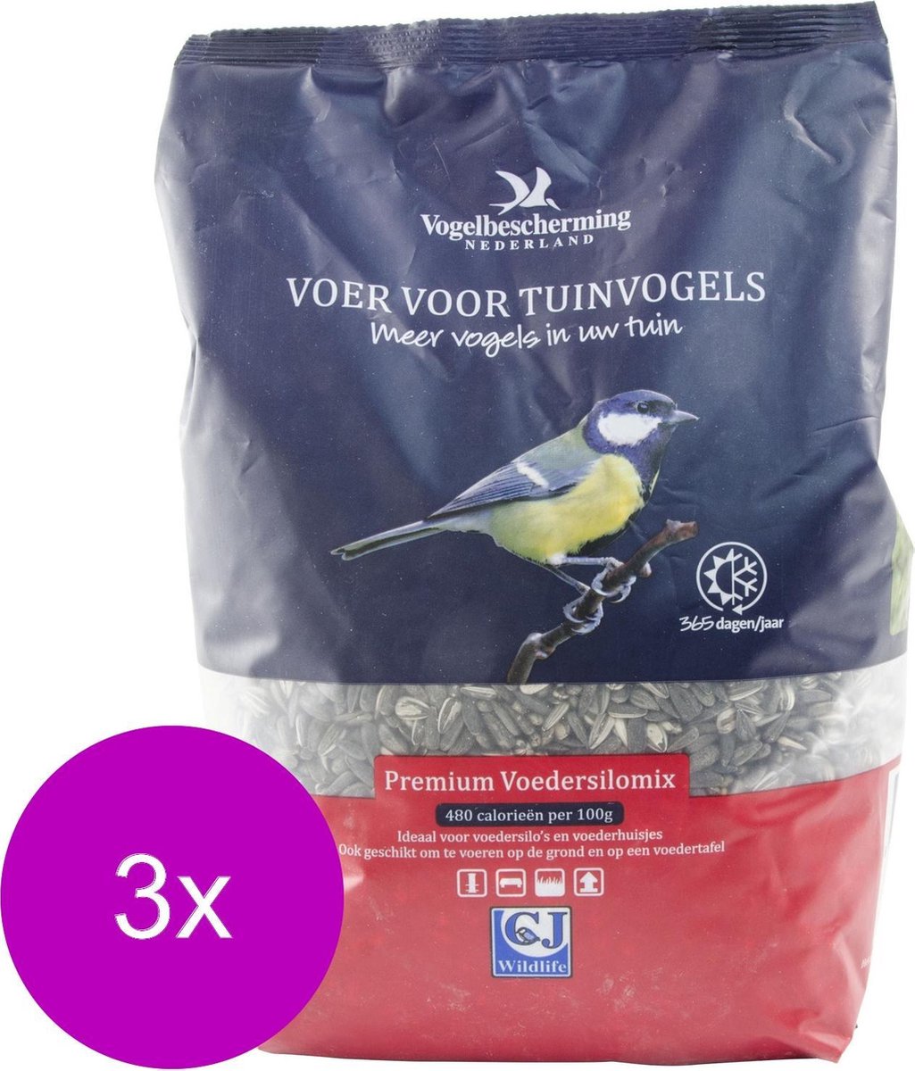Wildbird Voedersilomix Buitenvoer - Voer - 3 x 4 l