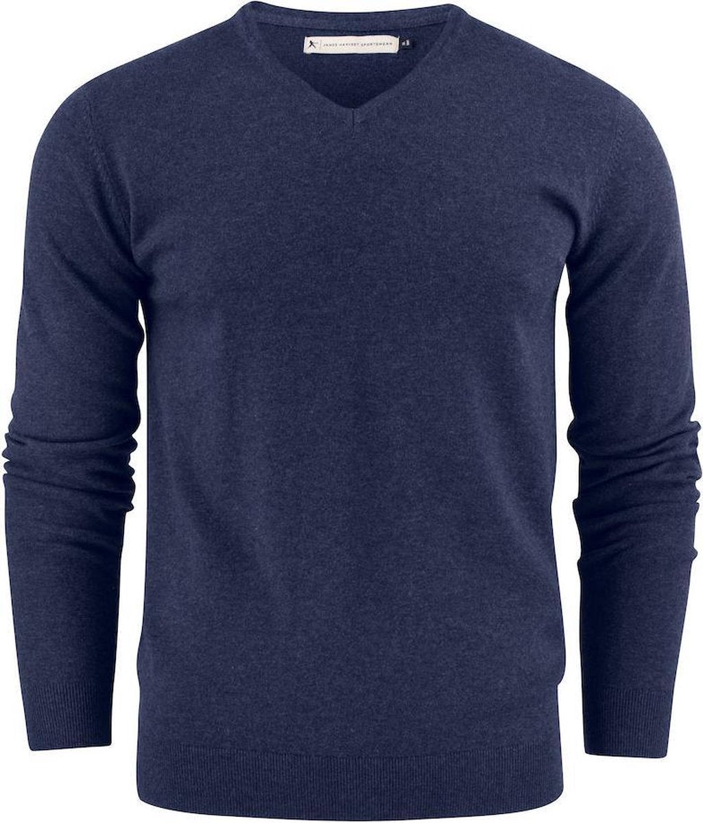 Harvest Ashland Trui Heren 2112507 Blauw Melange - Maat XXL