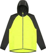 AWDis Gewoon Cool Mens Contrast Windscherm Jasje (Elektrisch Geel/Jet Zwart)