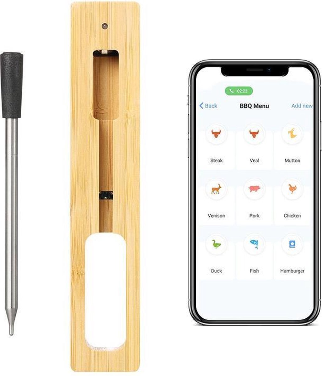 BrightWise® Draadloze Thermometer - BBQ Thermometer - Meater - Vleesthermometer - Inkbird - Bluetooth