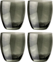 Glazenset 4-delig grijs - set 4 stuks