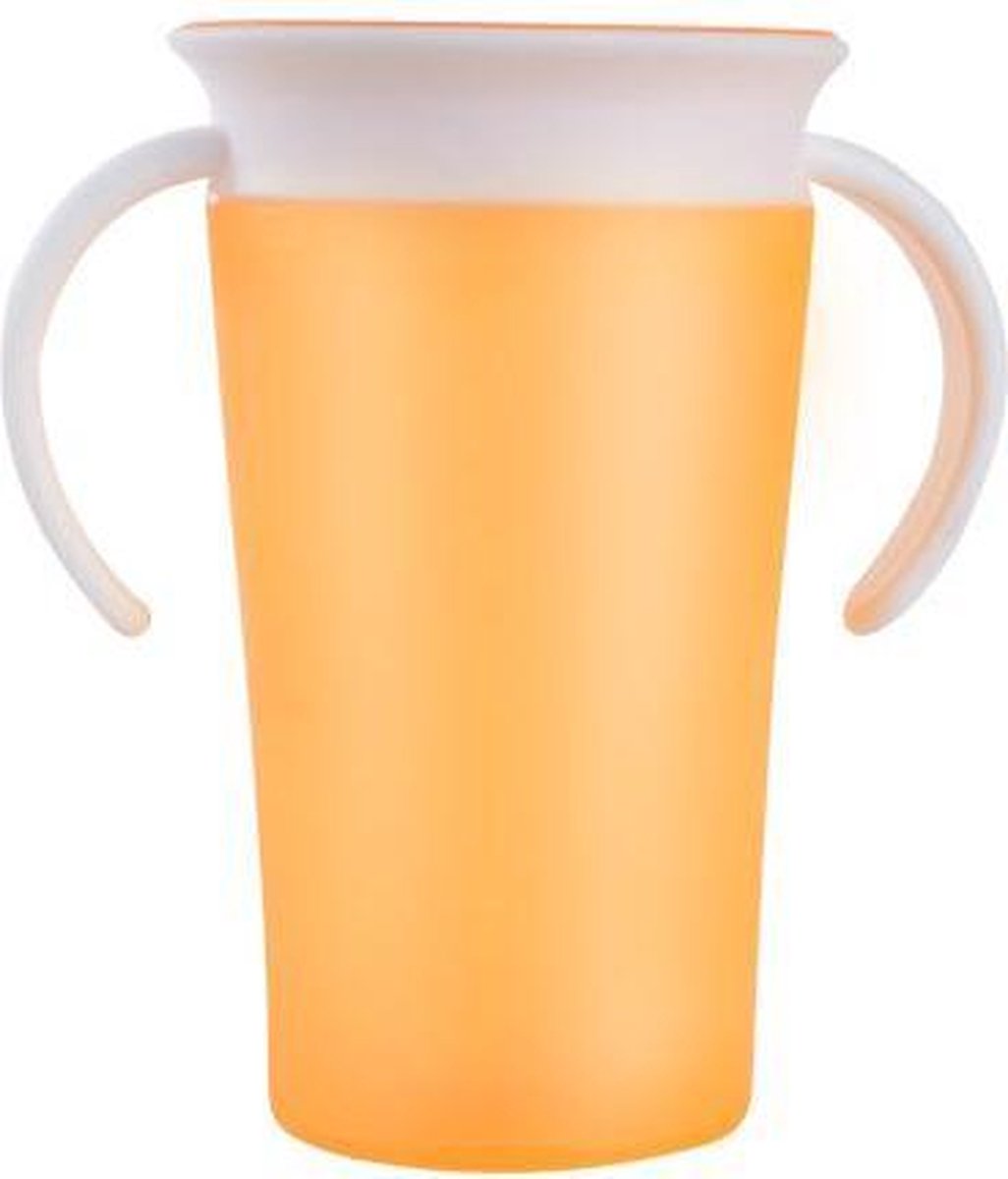Oefenbeker - oranje | Antilek beker | Drinkbeker | Handige handvaten