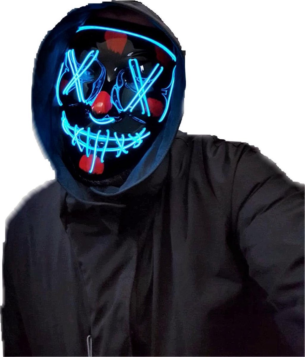 The Purge Halloween Verkleed Masker Blauw