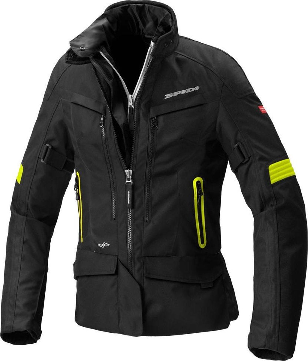 SPIDI VOYAGER 4 DAMES FLUO GEEL MOTORJAS L