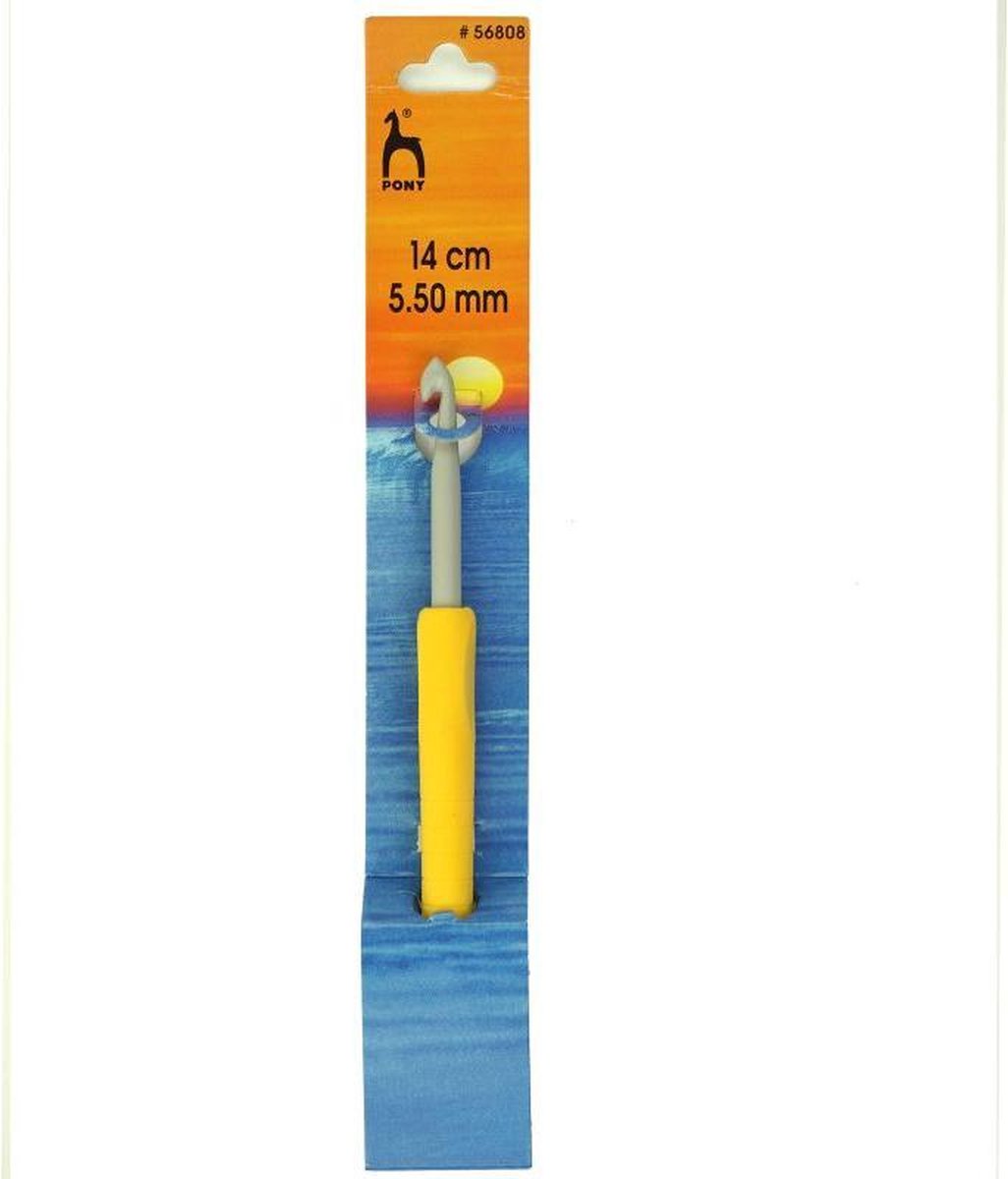 Pony - easy grip / soft grip haaknaalden - 1 stuks met haaknaald dikte 5