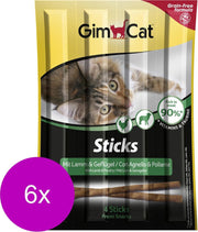 Gimcat Sticks 20 g - Kattensnack - 6 x Kip&Lam