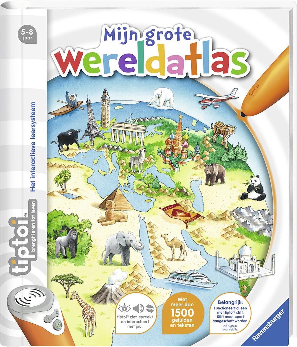 Ravensburger tiptoi® boek Mijn grote wereldatlas