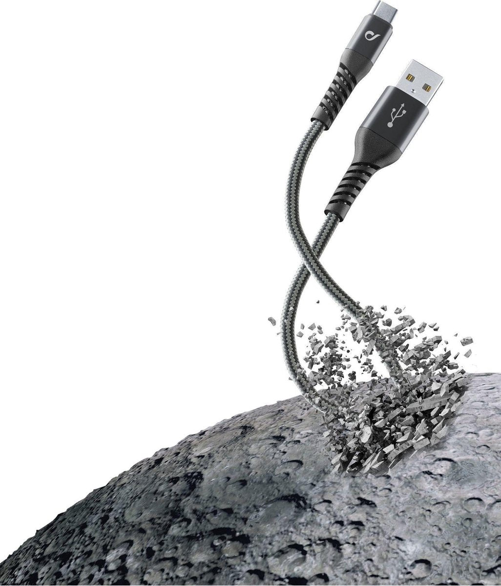Cellularline TETRACABTYC2MK USB-kabel 2 m USB A USB C Zwart