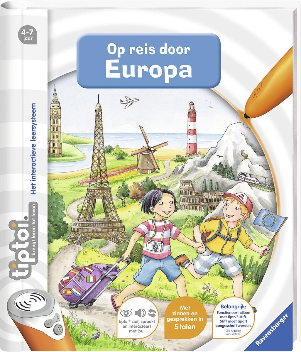 Ravensburger tiptoi® boek Op reis door Europa