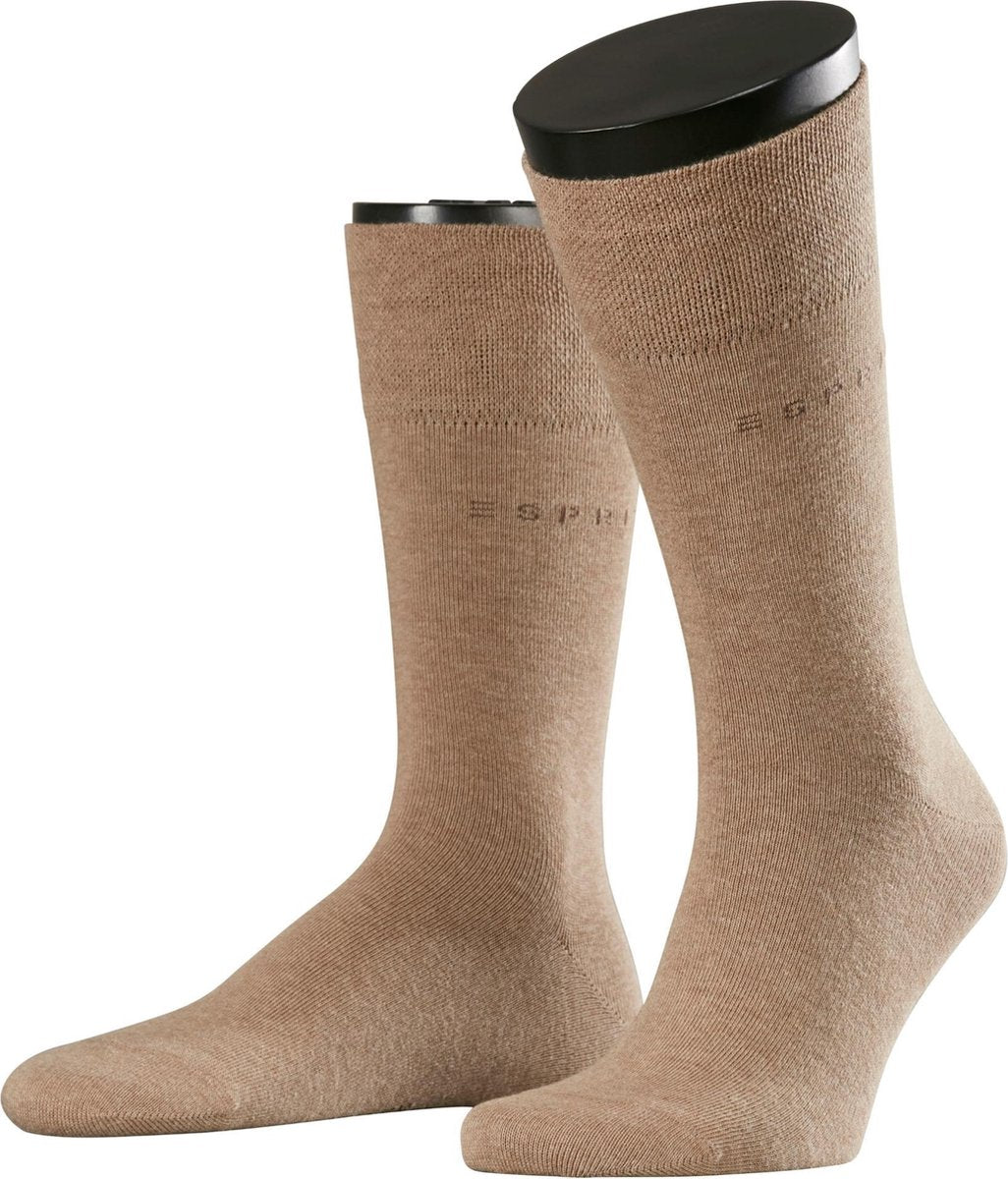 Esprit Basic Easy 2-PACK Sokken Heren 17874 - Bruin 5410 nutmeg mel Heren - 43-46