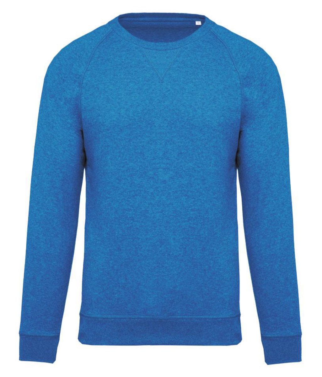 Sweater bio raglanmouwen kinderen Oceaan Blauw Maat 4/6 jaar
