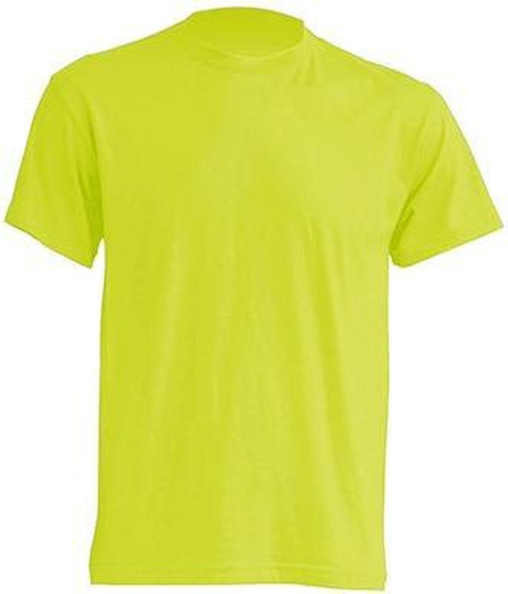 JHK Kinder t-shirt in pistachio maat 5-6 jaar (116) - set van 5 stuks