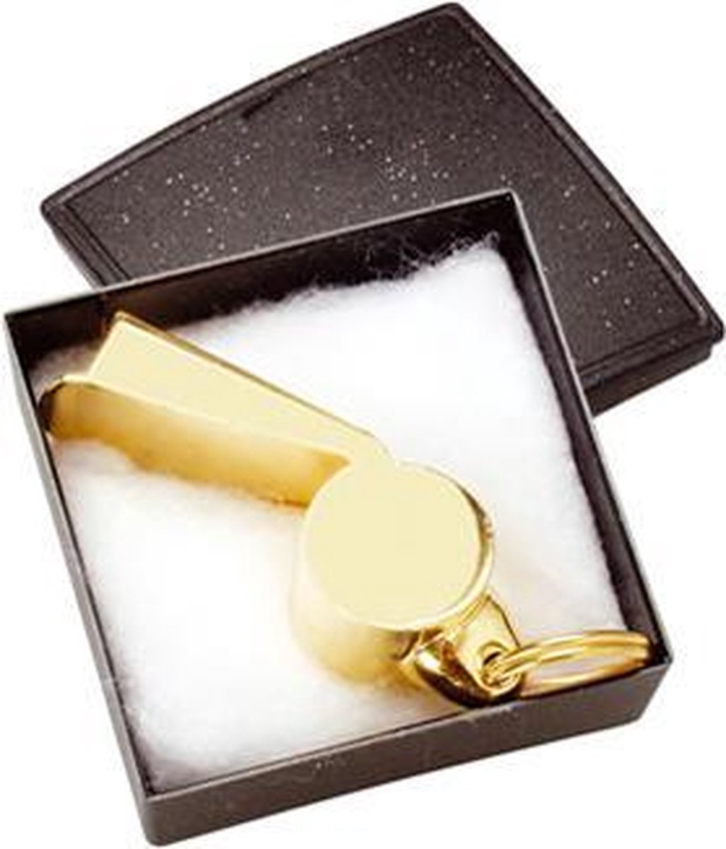 Scheidsrechtersfluit - Scheidsrechtersfluit - Goud - Als Bedankje- In geschenkdoosje