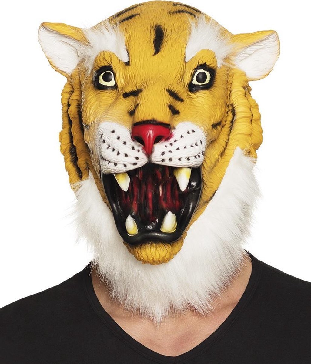 Boland Verkleedmasker Tijger Unisex Geel One Size